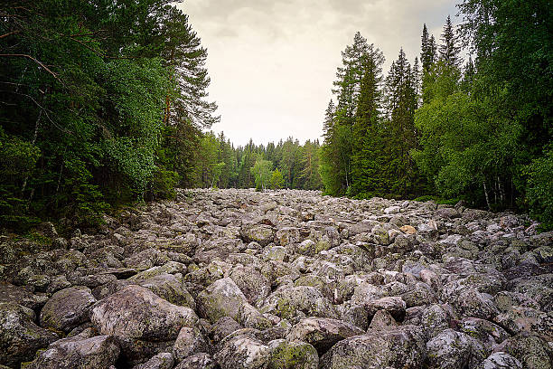 Stone river stock photo