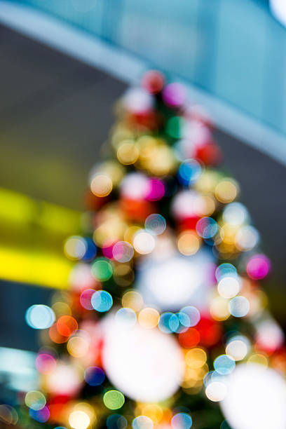 istock Christmas tree lights out of focus 585327712