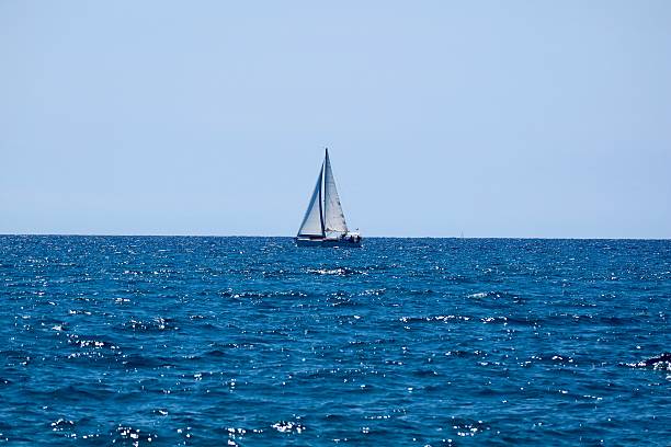 istock Yacht on the Catalonia sea 585479802