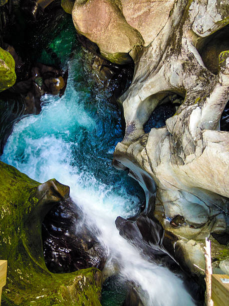 istock The Chasm - beautiful and impressive river in Milford 585484340