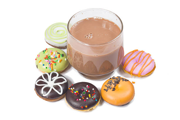 istock Group of color doughnut 585484690