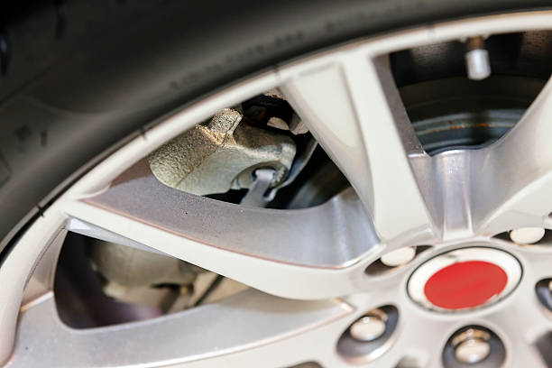 istock Car wheel detail 585484738
