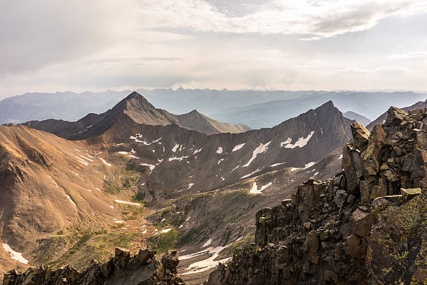 istock Beautiful Summit Vista.  El Diente Peak, Colorado Rocky Mountains 585485524