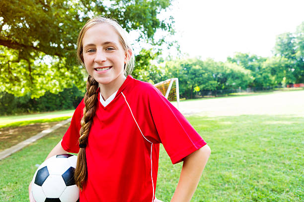istock Confident teen soccer player 585488162