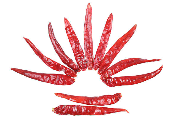 istock red dry chili isolated on white 585488528
