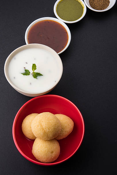 istock ingradients of indian chat item dahi vada or dahi bhalla 585489686