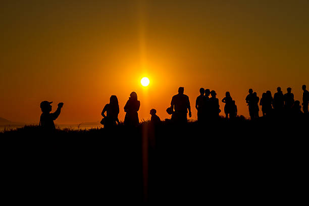 istock tourist group on the mountain during sunset 585496068