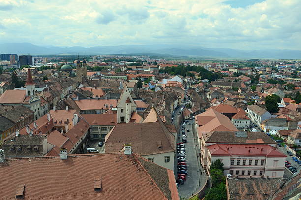 istock View over Sibiu city in Romania 585496768