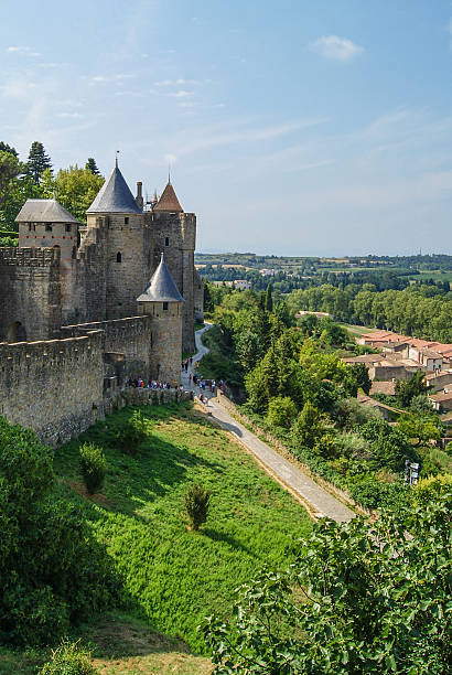 istock Carcassone medieval citadel, France 585496946