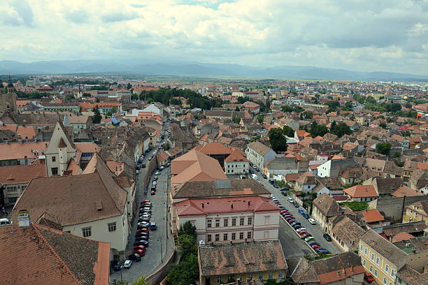 istock View over Sibiu city in Romania 585497106