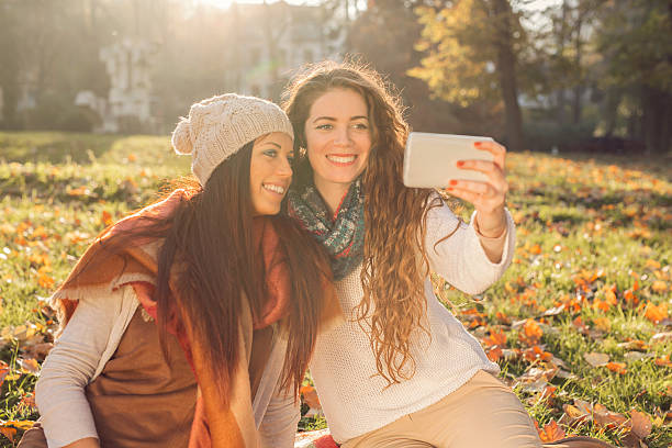 istock Selfie of the two beauties 585498736