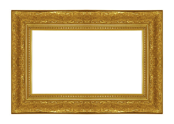istock Antique Picture Frames on white isolated 585500490
