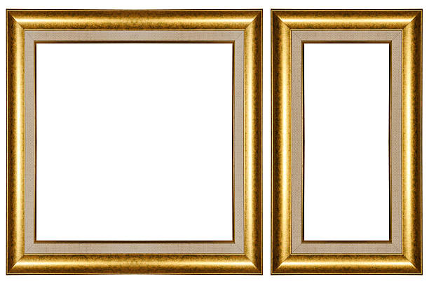 istock Antique Picture Frames on white isolated 585501306