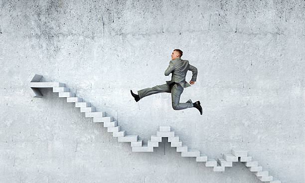 istock Up the career ladder . Mixed media 585505350