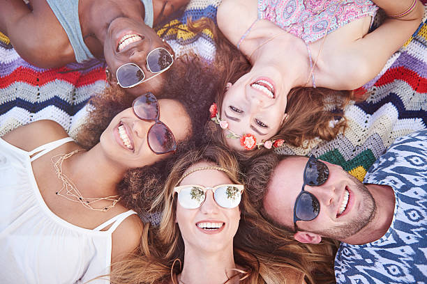 istock High angle view on good friends 585505862