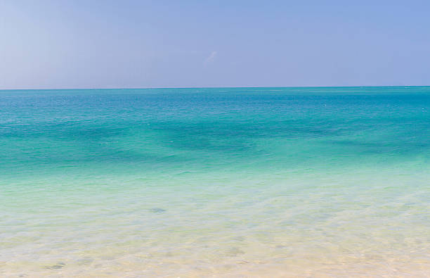 istock Calm sea and blue sky with clear bright sky 585508784