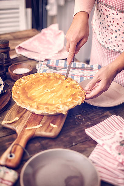 istock Delicious Homemade Chicken Meat Pie 585511206