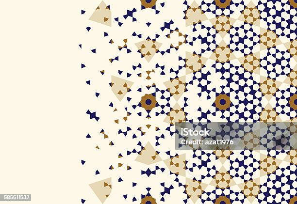 Page Design Template With Morocco Ornament Stock Illustration - Download Image Now - Pattern, Arabic Style, Backgrounds