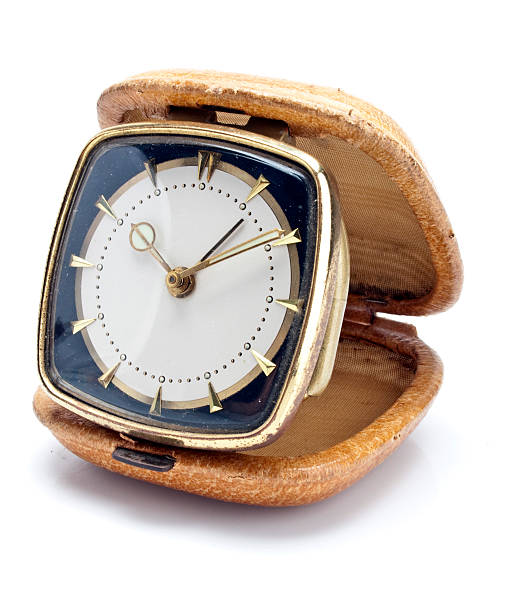 istock old travel alarm clock from the 60s 585512630