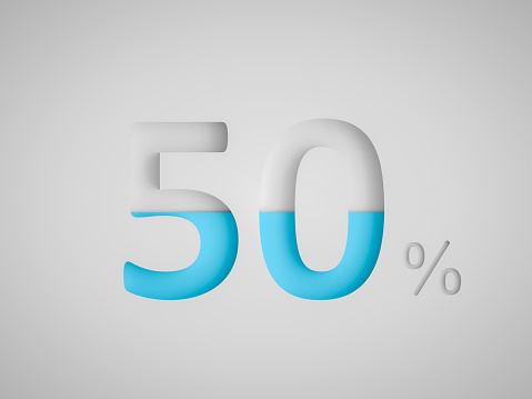 Percentage, 50%
