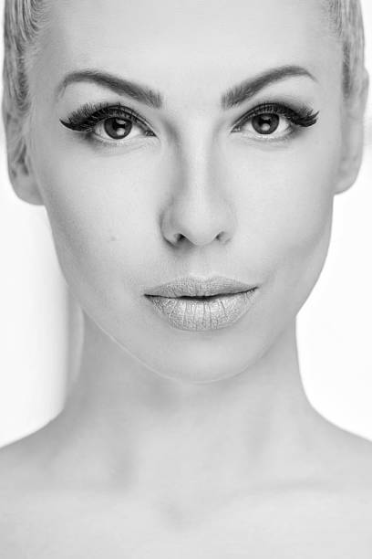 istock Beautiful woman face close up 585520438