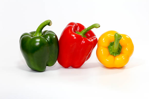 istock The sweet pepper, bell pepper on white background 585583654