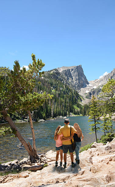 istock Family enjoying time in the mountains on vacation. 585587046