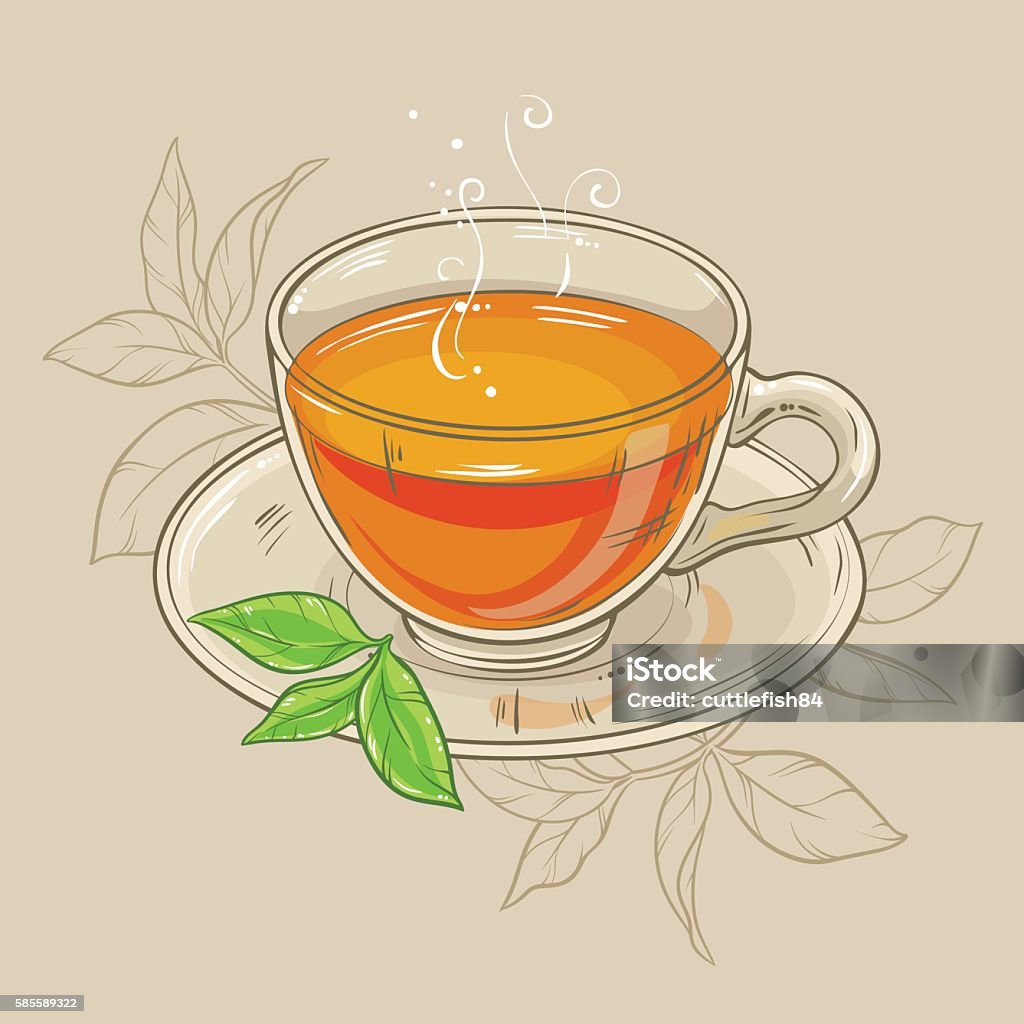 Cup Of Tea Stock Illustration - Download Image Now - Afternoon Tea