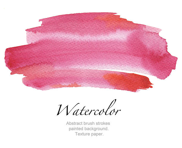 Abstract watercolor brush strokes painted background.