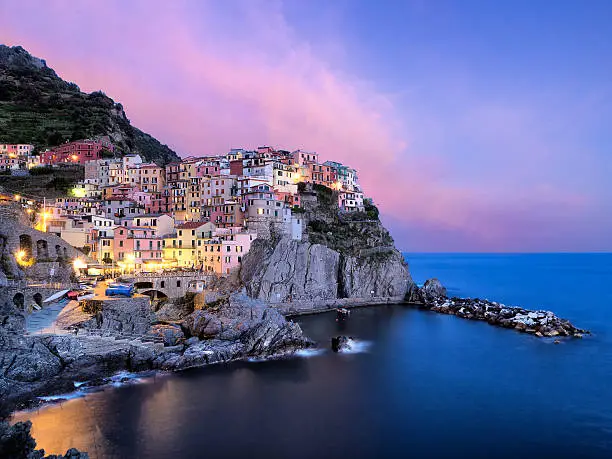 Manarola View At Sunset