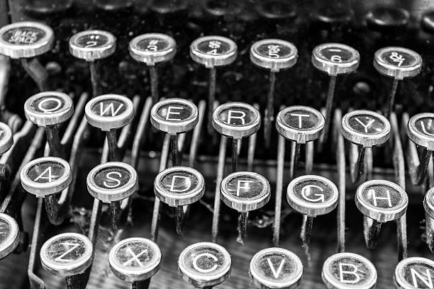 istock An Antique Typewriter Showing Traditional QWERTY Keys XIII 585593180