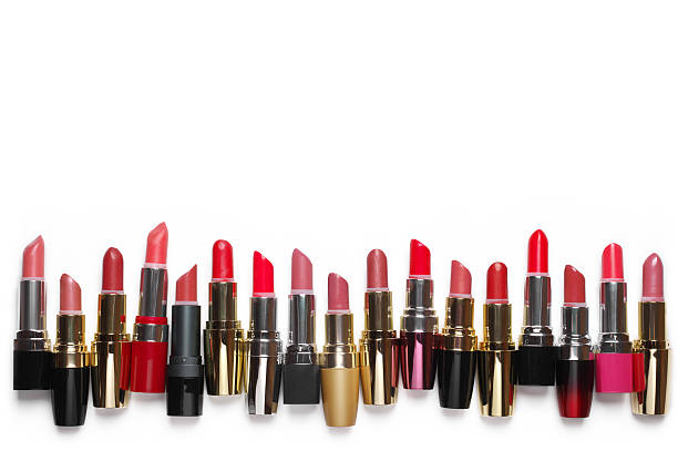 istock Colorful cosmetic lipsticks set 585593256