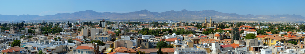 Panorama of Nicosia or Lefkosia, Cyprus