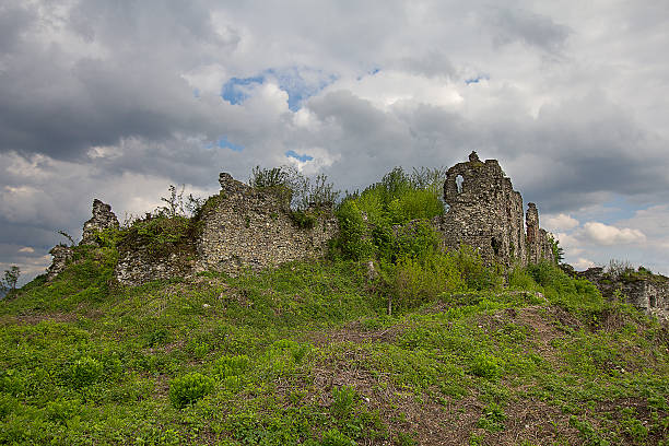istock Ruins of the old medieval castle. Hust, Ukraine 585598720