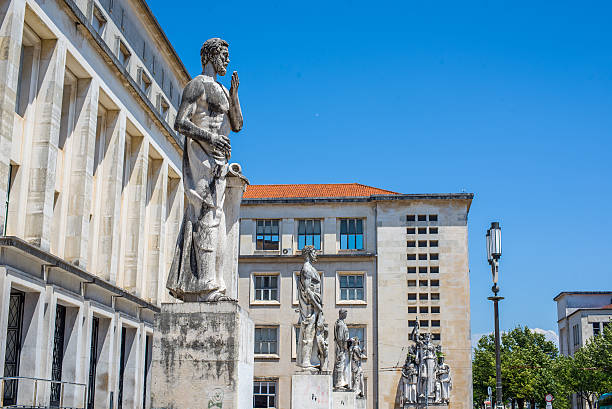 istock Demosthenes statue in Coimbra University, Portugal. 585599100