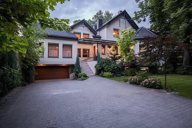 istock Front yard of the house 585600004