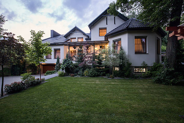 istock Green and neat lawn 585600046