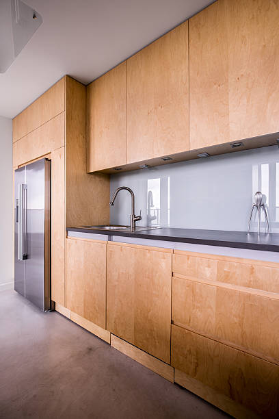 istock New design wooden kitchen 585600170