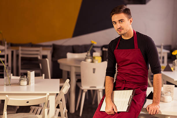 istock Man and local business 585601474