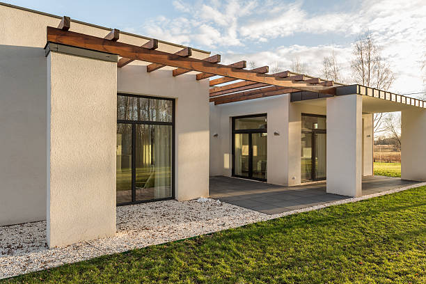 istock Up-to-date house from outside 585601492