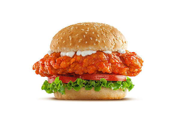 Buffalo Chicken Sandwich stock photo