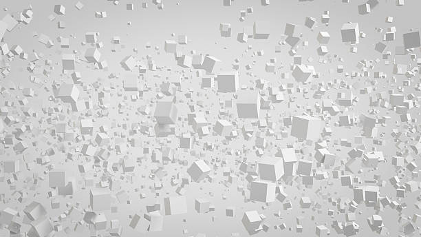 Abstract background of many cubes