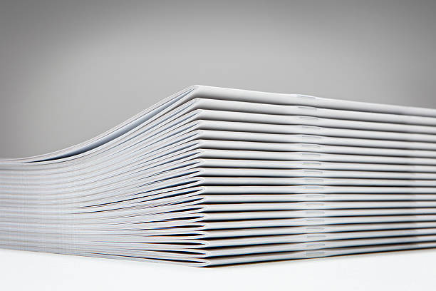 Printed magazines in the printing plant