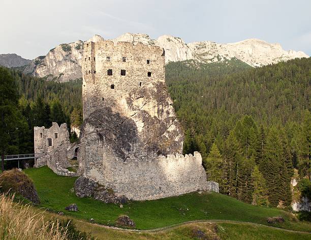 Ucero, Spain. August 13, 2024. View of the Castle of Ucero, a medieval fortress in Soria province, Castilla y Leon, Spain
