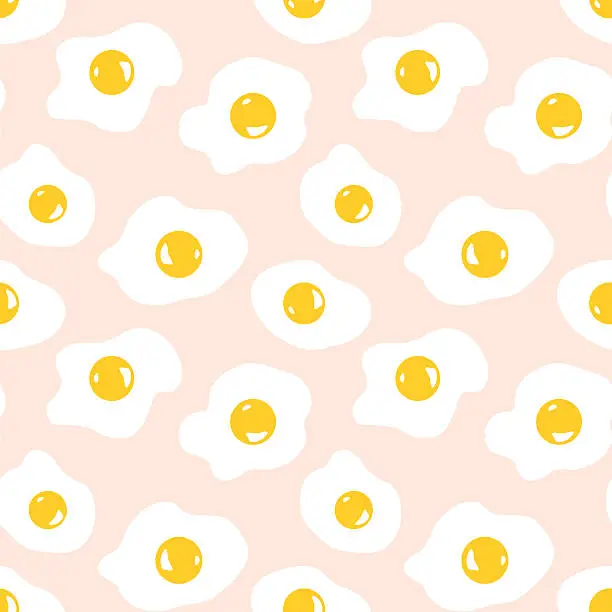 Vector illustration of Fried egg background