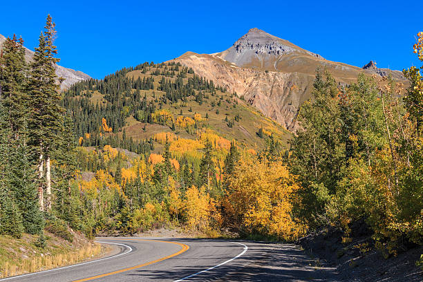 istock Colorado Mountain Highway in Fall 585610622