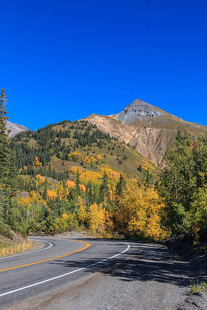 istock Colorado Mountain Highway in Fall 585610788