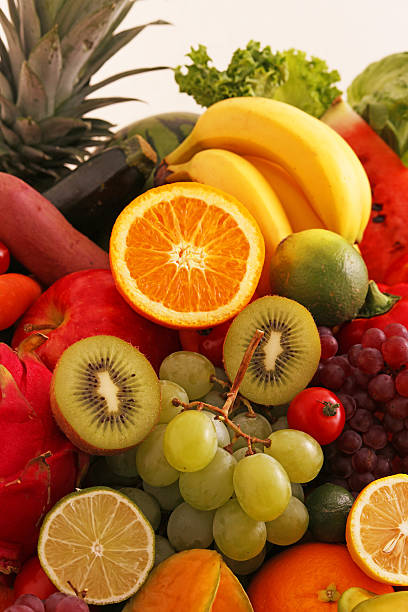 istock Fresh fruits and vegetables 585610794