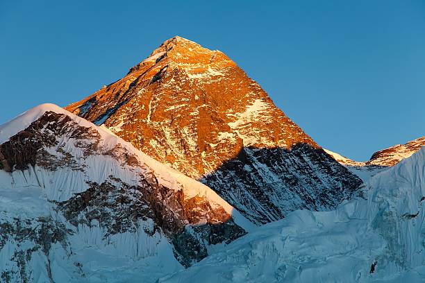 istock Evening colored view of Mount Everest from Kala Patthar 585611384