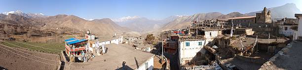 istock Panoramic view of Jharkot village 585612986
